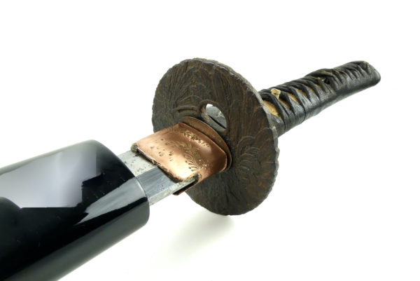 Grand katana ondachi sabre japonais Edo (détail)