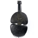 Kotiate rakau ancien grande massue Maori (face)