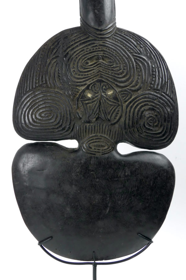 Kotiate rakau ancien grande massue Maori (détail)