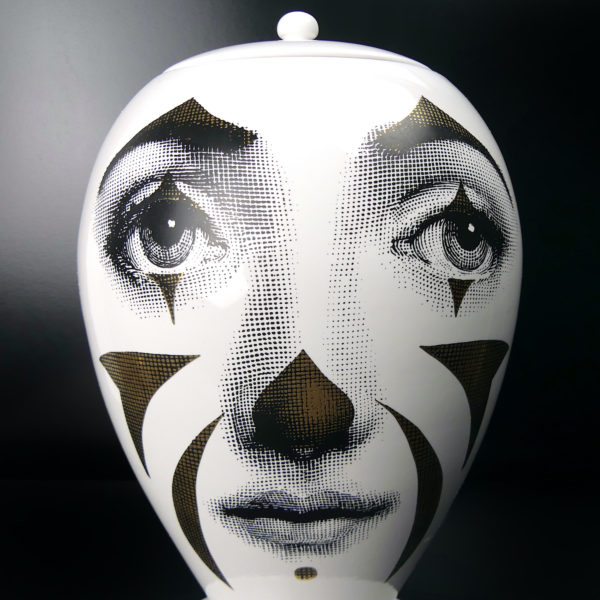 Vase clown Fornasetti double décors par Bitossi Ceramiche (détail)
