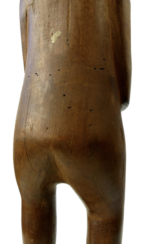 Figure féminine tiki mi-XXe (détail dos)