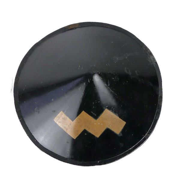 Toppai Jingasa casque meiji laqué noir (dessus)