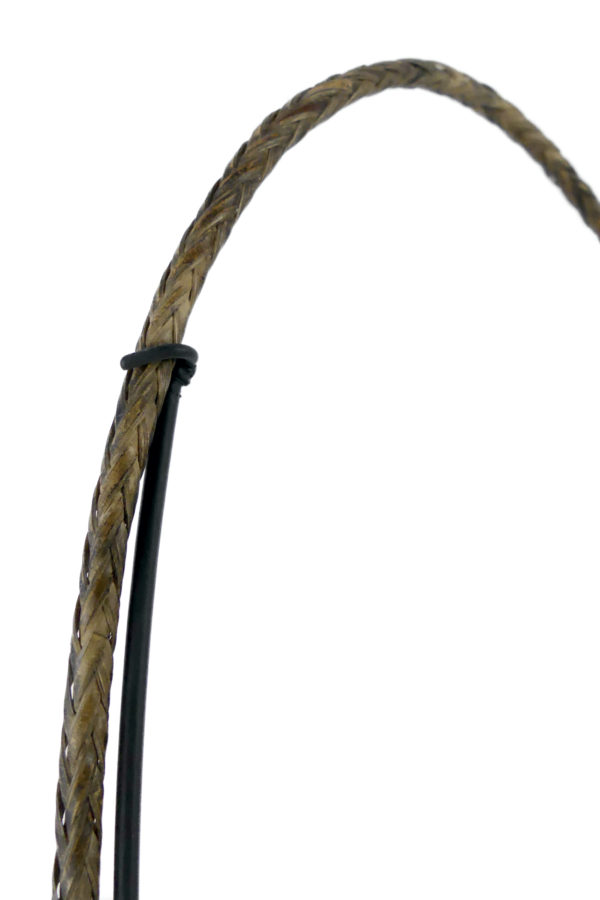 Collier Pangalapang Ifugao Philippines en nacre et rotin (détail)