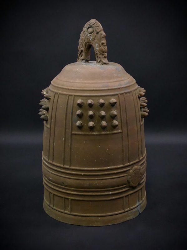 Bonshō grande cloche bouddhique en bronze Japon (3/4)