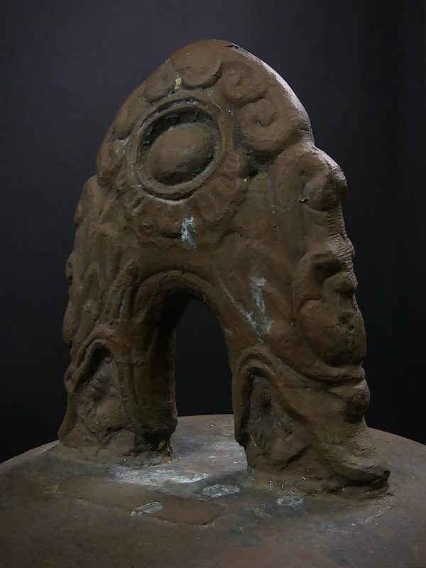 Bonshō grande cloche bouddhique en bronze Japon (détail)