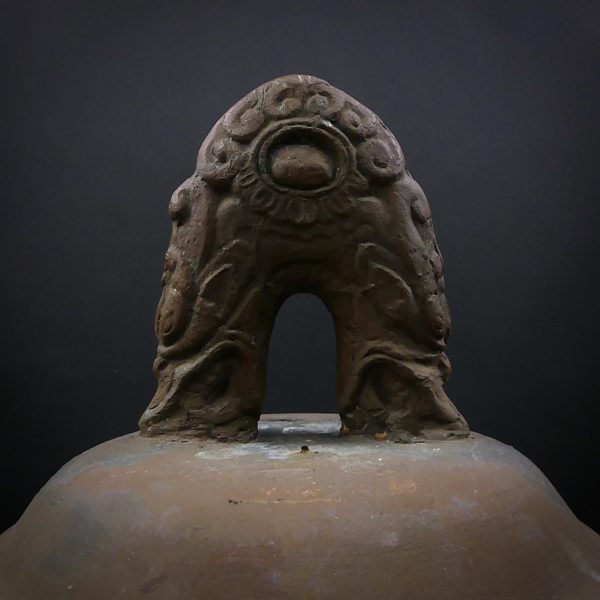 Bonshō grande cloche bouddhique en bronze Japon (détail)