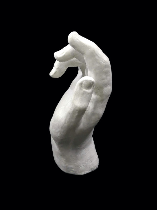 Étude de main monumentale en plâtre (profil)