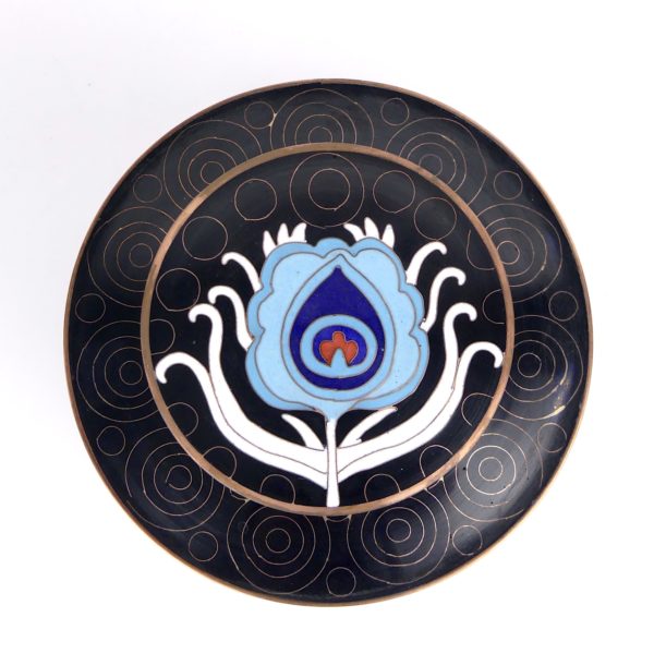 Pot en cloisonné Peacock Fabienne Jouvin (dessus)