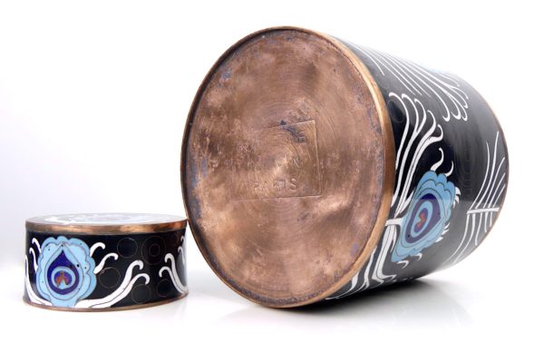 Pot en cloisonné Peacock Fabienne Jouvin (dessous)