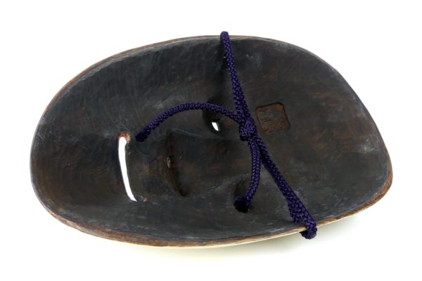Masque Nô Jyuroku signé Tajima Mitsuharu (dos)