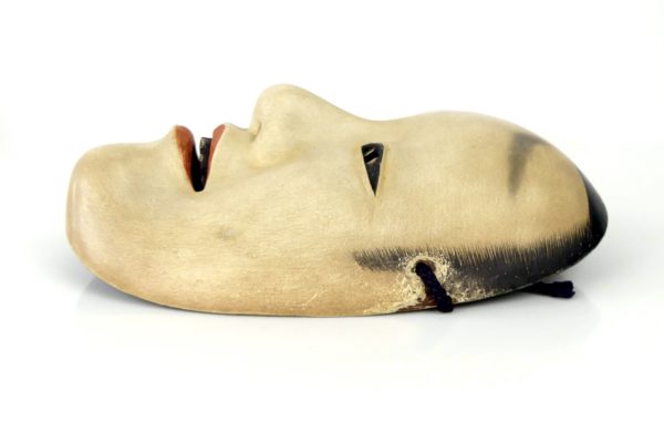 Masque Nô Jyuroku signé Tajima Mitsuharu (profil)