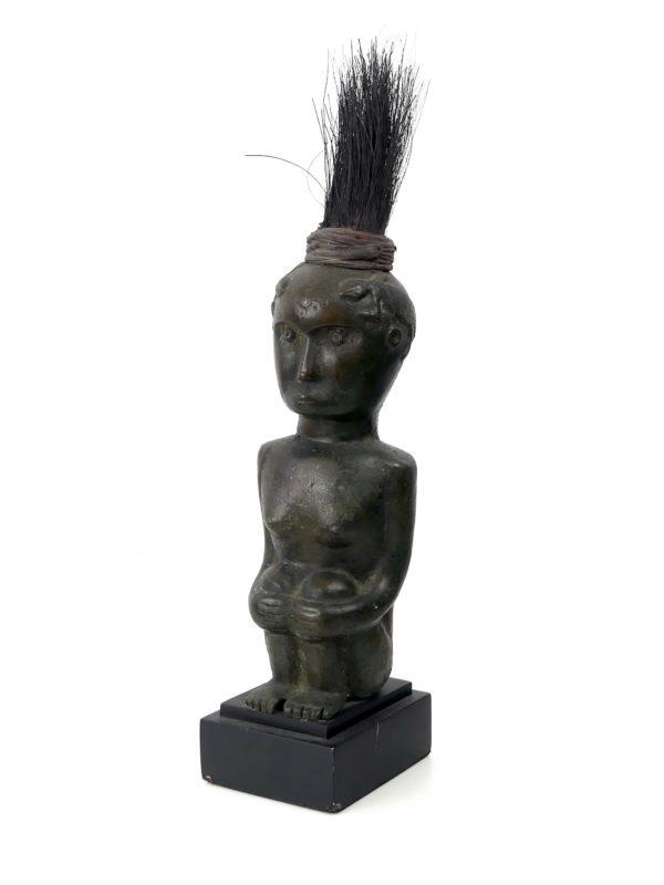 Superbe statue Batak Toba en bronze anthropomorphe (3/4)