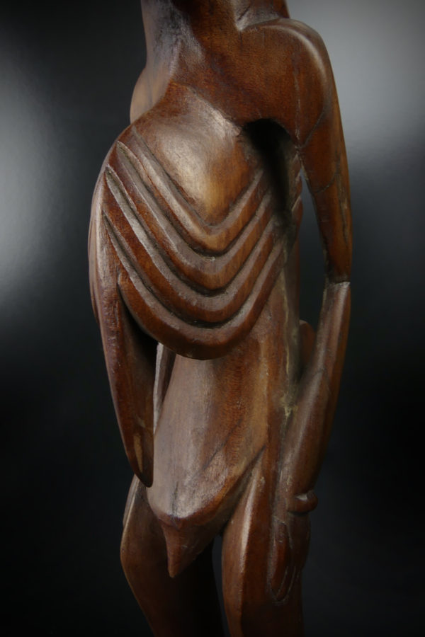 Moaï Kavakava ancien Rapa Nui (détail)
