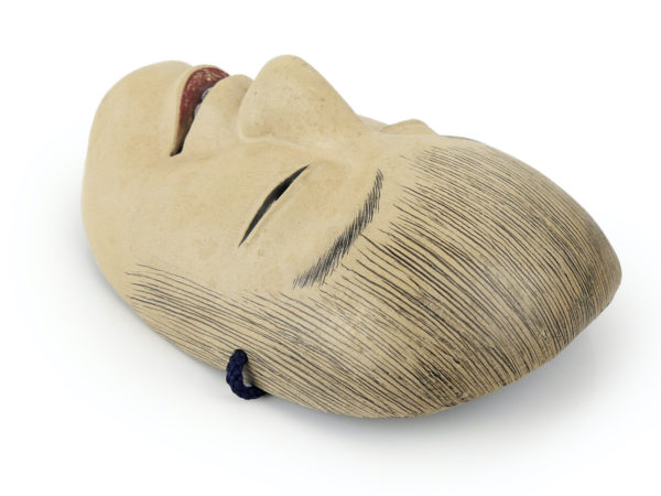 Masque Nô Doji jeune garçon Japon Taishō (dessus 3/4)