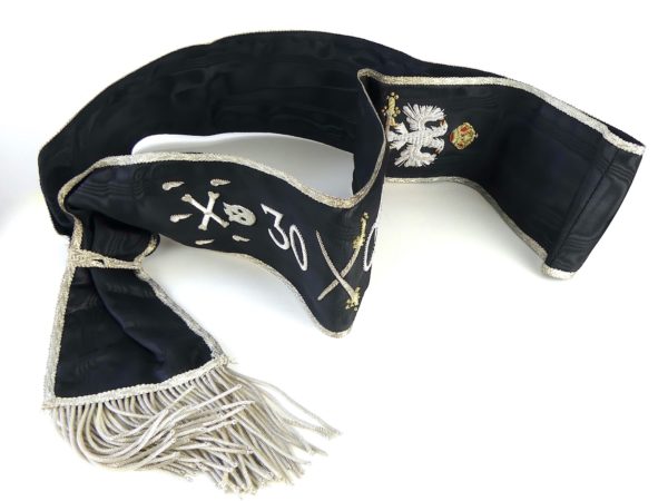 Cordon maçonnique ancien de chevalier Kadosch