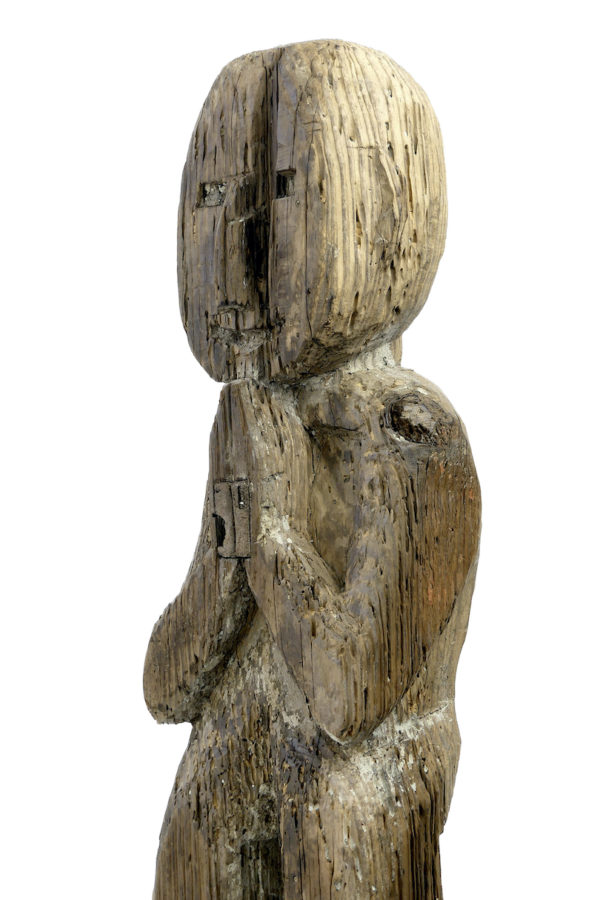 Statue protectrice Putali népalaise ancienne (détail 3/4)