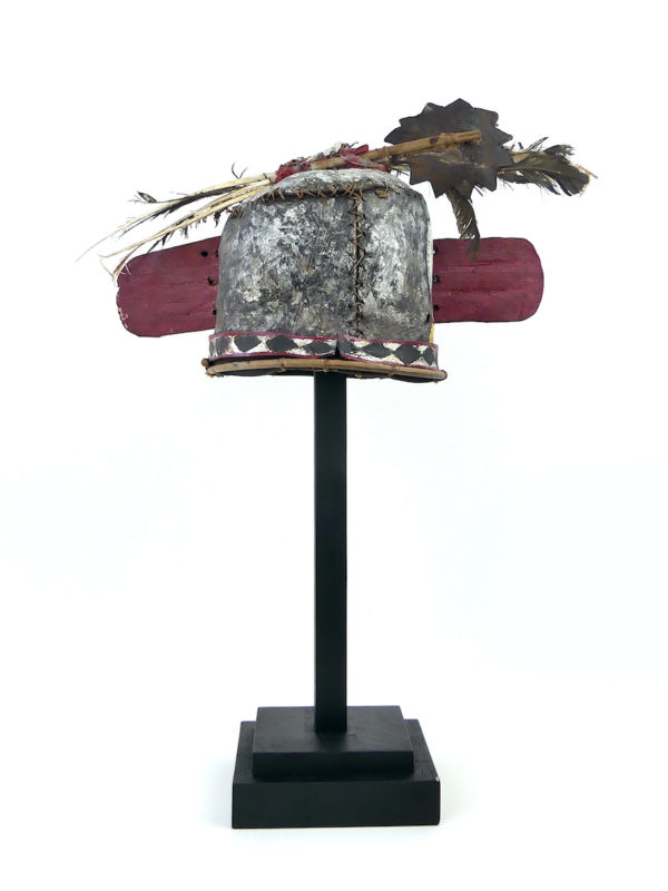 Masque heaume soleil aux grandes oreilles Kachina Hopi (dos)