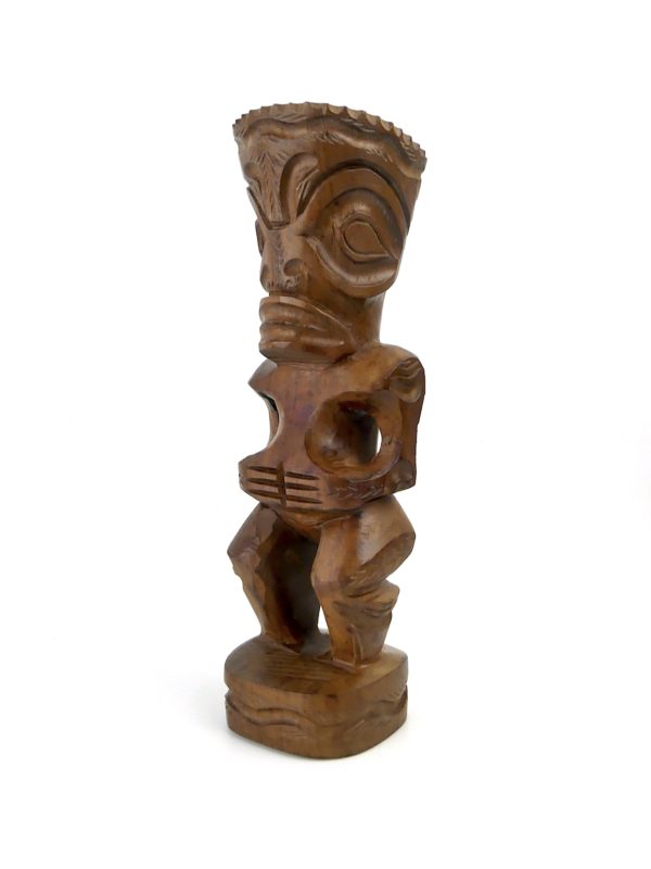Petit Tiki couronné en bois de rose (3/4)