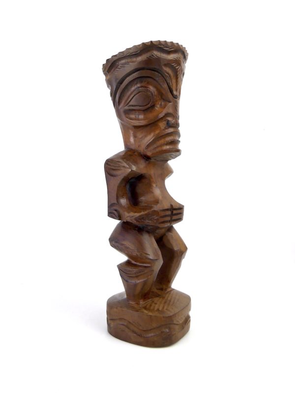 Petit Tiki couronné en bois de rose (3/4)