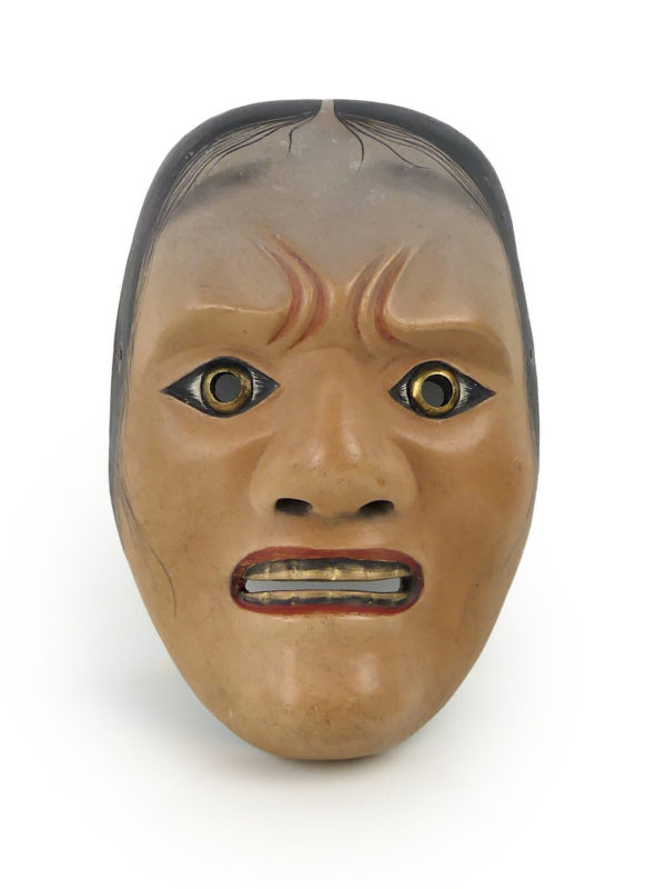 Masque Hashihime jeune fille du pont yokai théâtre nô (face)