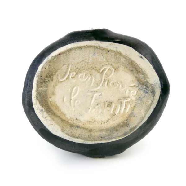Pot en céramique TAI Tiki Janus vintage (dessous)