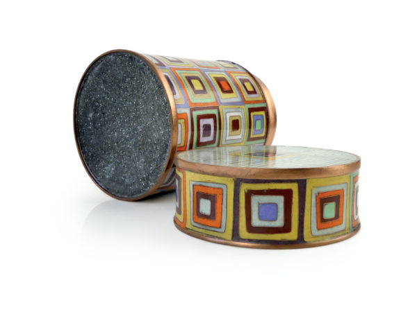 Boîte cloisonnée Sweet Tibet Fabienne Jouvin (3/4 ouvert)