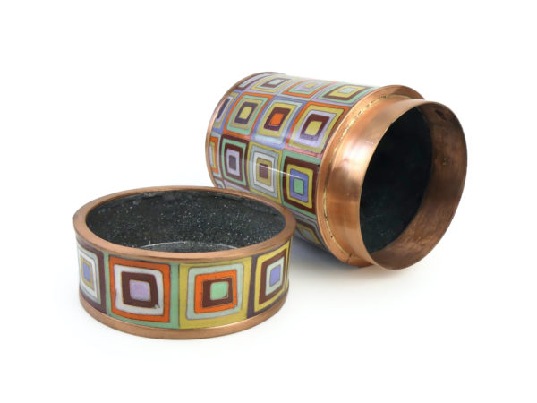 Boîte cloisonnée Sweet Tibet Fabienne Jouvin (3/4 ouvert)