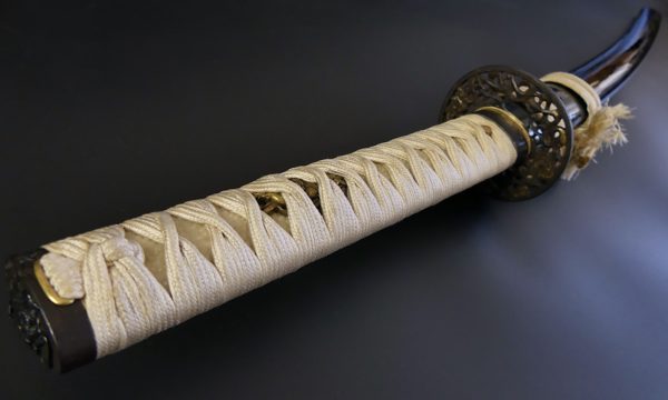 Wakizashi long de samouraï en acier Tamahagane Période Edo (3/4)