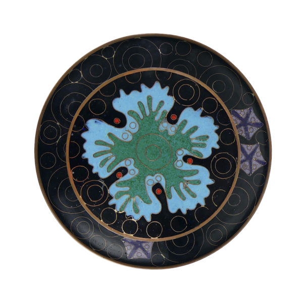 Pot à thé Maldives Faru cloisonné Fabienne Jouvin (dessus)