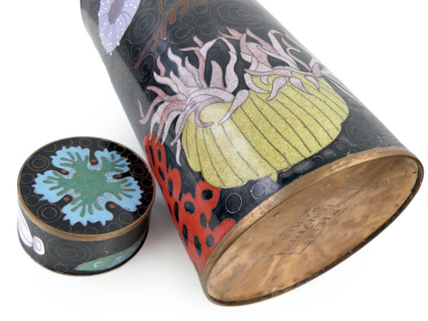 Pot à thé Maldives Faru cloisonné Fabienne Jouvin (détail)