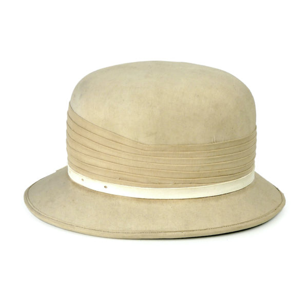 Casque colonial féminin début XXe salacot de collection (profil)