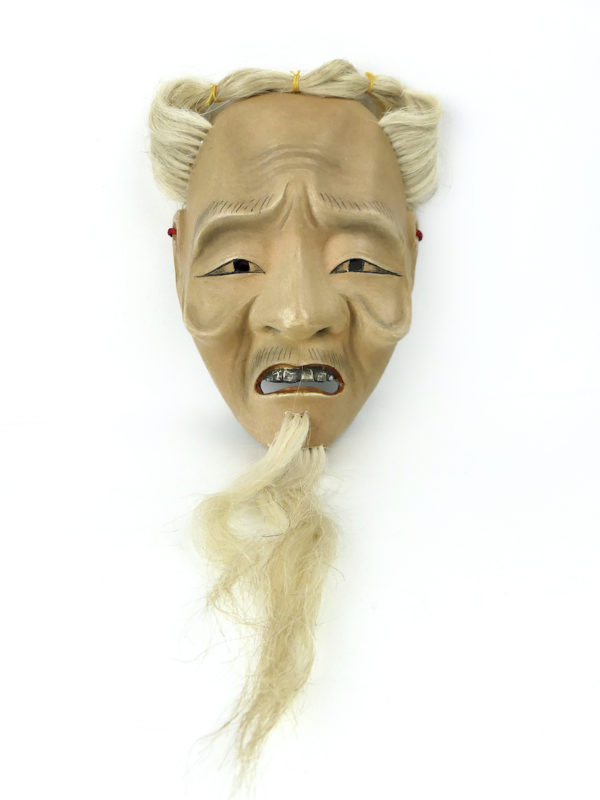 Masque Ko-jō Koushi-jō vieil homme du théâtre Nô Shōwa (face)