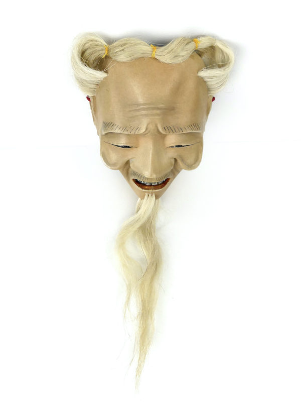 Masque Ko-jō Koushi-jō vieil homme du théâtre Nô Shōwa (dessus)