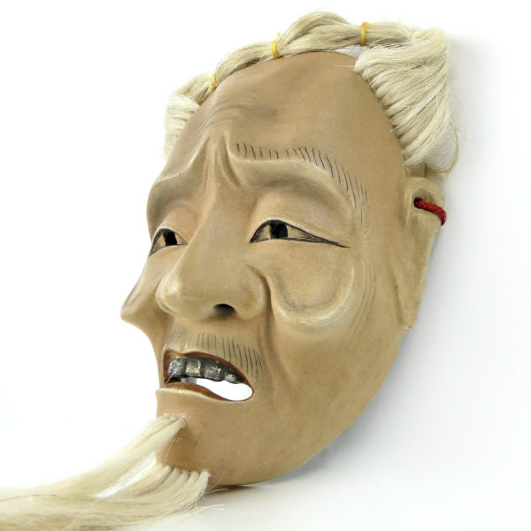 Masque Ko-jō Koushi-jō vieil homme du théâtre Nô Shōwa (3/4)