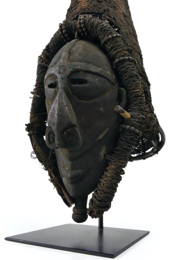 Masque de danse Tangbwal monstre Lewa Île Vokeo (détail 3/4)