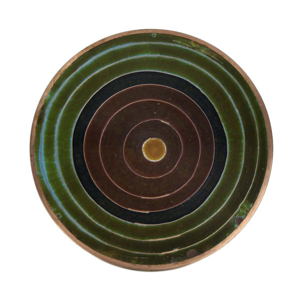 Petit pot en cloisonné noir et brun Fabienne Jouvin (dessus)