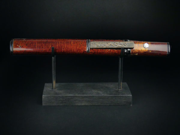 Aiguchi laqué rouge avec kozuka Tantō de samouraï Période Muromachi (face)