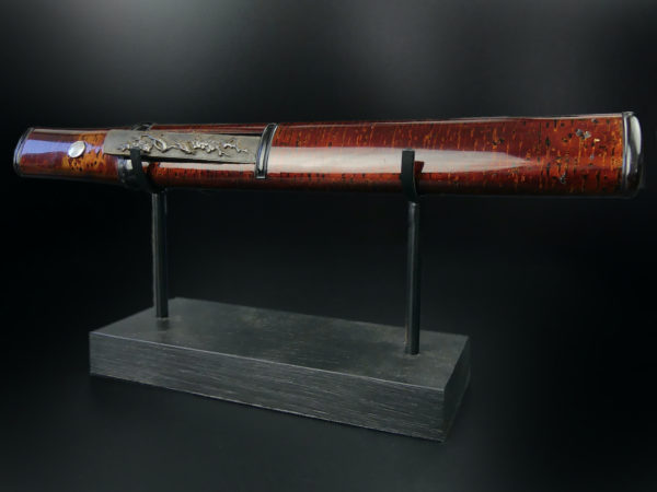 Aiguchi laqué rouge avec kozuka Tantō de samouraï Période Muromachi (3/4)