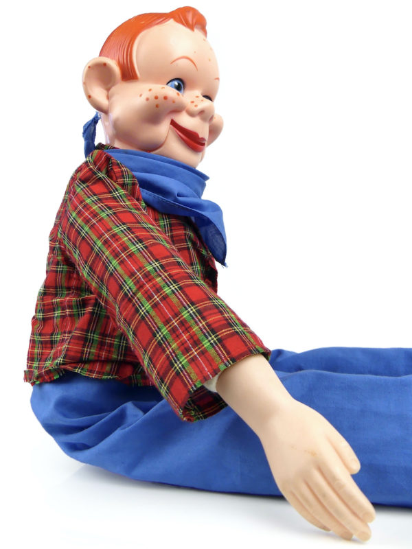 Poupée Howdy Doody marionnette vintage du ventriloque Bob Smith (détail)