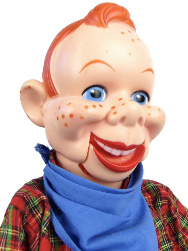 Poupée Howdy Doody marionnette vintage du ventriloque Bob Smith (détail)