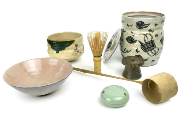 Boîte à thé chabako ancienne cérémonie du thé Japon (détails)