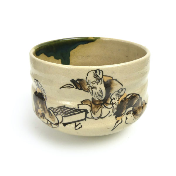Boîte à thé chabako ancienne cérémonie du thé Japon (bol)