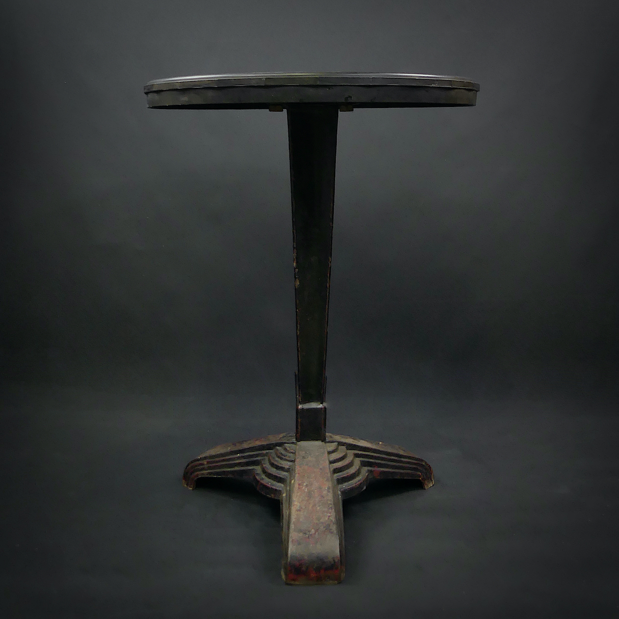 Art Deco Gueridon Table in Bakelite and Cast Iron by Louis Vuitton