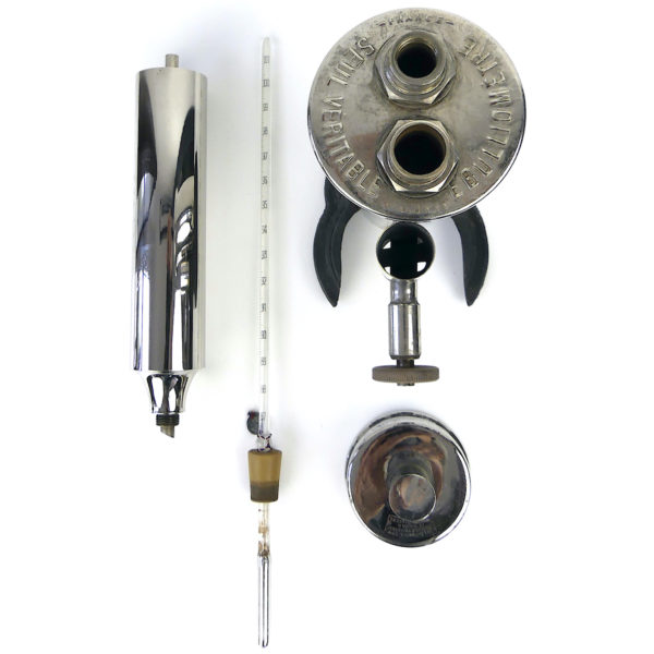 Ébulliomètre Dujardin Salleron ancien Paris Œnologie (détails dessus)