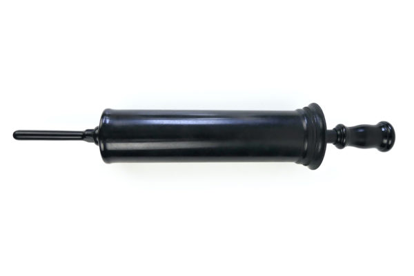 Seringue de médecine en caoutchouc dur USA 1851 (face)