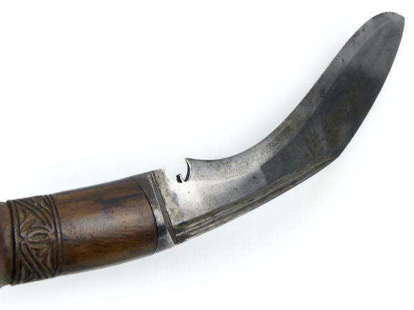 Couteau népalais Khuruki ancien Soldat Gurkha Antiquité népalaise (lame)