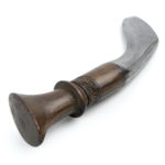 Couteau népalais Khuruki ancien Soldat Gurkha Antiquité népalaise (dessous 3/4)