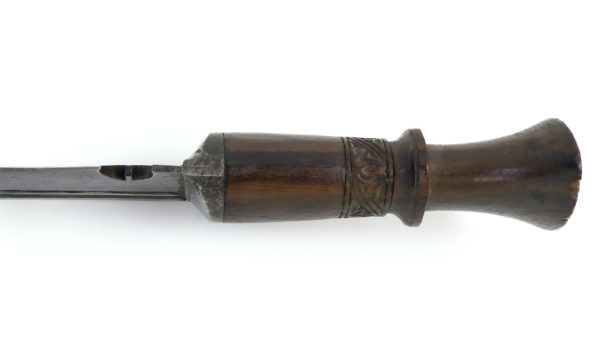 Couteau népalais Khuruki ancien Soldat Gurkha Antiquité népalaise (manche)