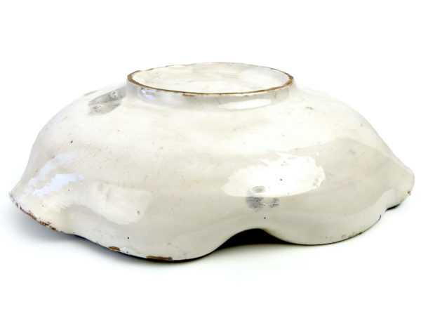 Plat moderniste Dripping vintage Tachisme multicolore Années 60 (dessous)