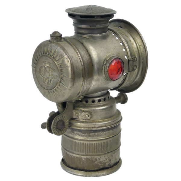 Lampe à carbure acétylène ancienne de la marque française VITAPHARE (3/4 dos)